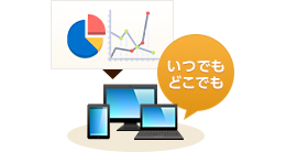 いつでも・どこでも見たい情報を閲覧・分析することが可能