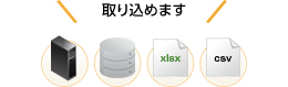 形式が異なるファイルでも、手を加えずに収集することが可能