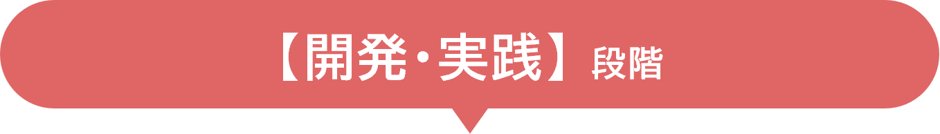 【開発・実践】段階